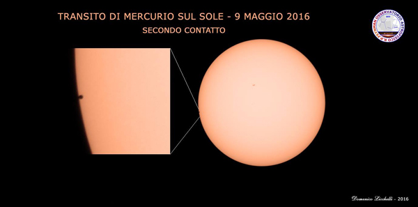 Fase iniziale dell'eclisse