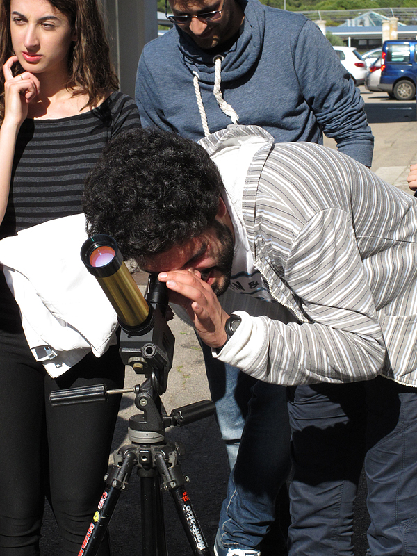 Studenti durante l'osservazione