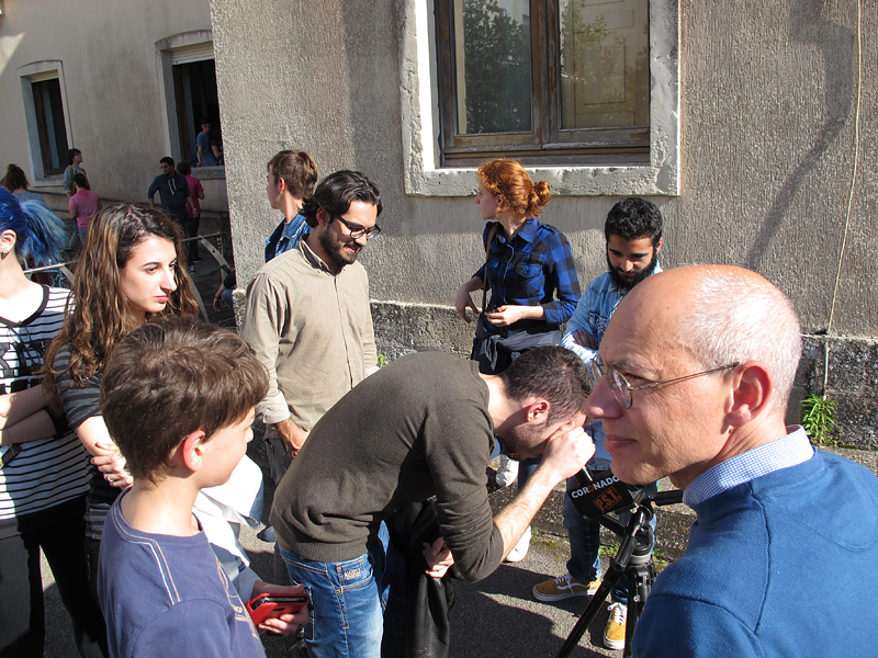 Studenti durante l'osservazione